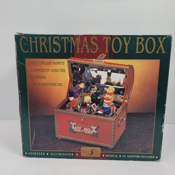 Maisto Animated Illuminated Musical Christmas Toy Box Tested Works